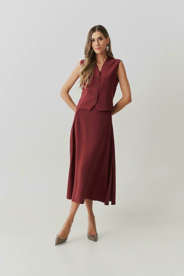 Conjunto Alf Viscose Colete E Saia Vivo-Imagem 3