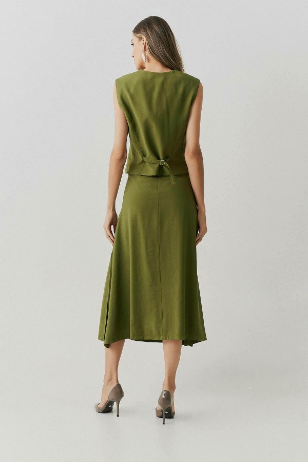 Conjunto Alf Viscose Colete E Saia Vivo-Imagem 6