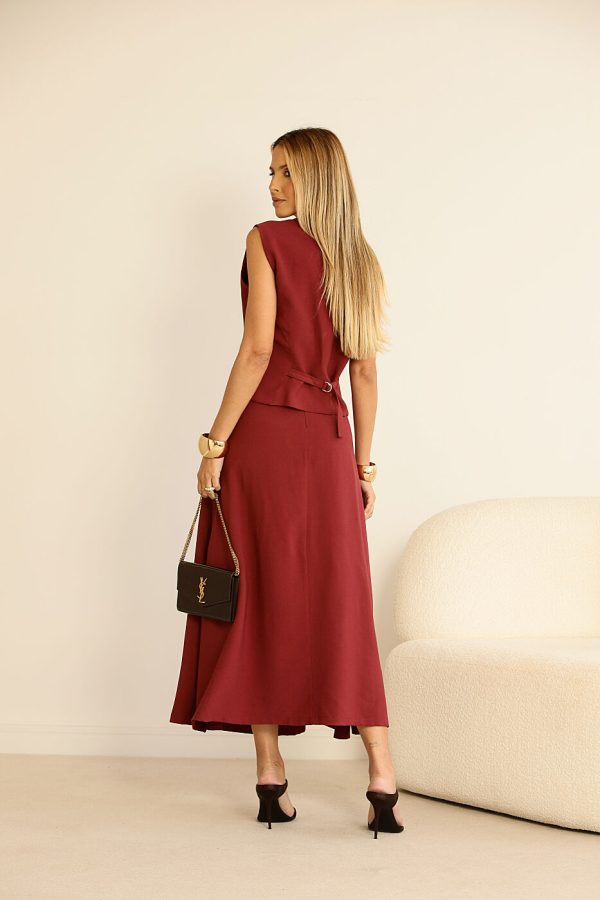 Conjunto Alf Viscose Colete E Saia Vivo-Imagem 8