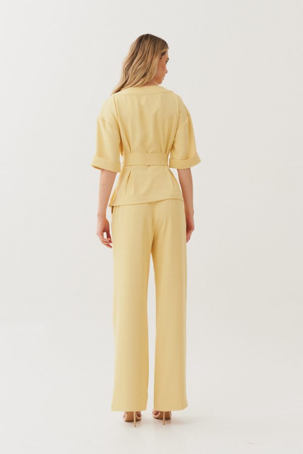 CONJ ALF CREPE CALCA PANT BLUSA MG DOBRADA-Imagem 7