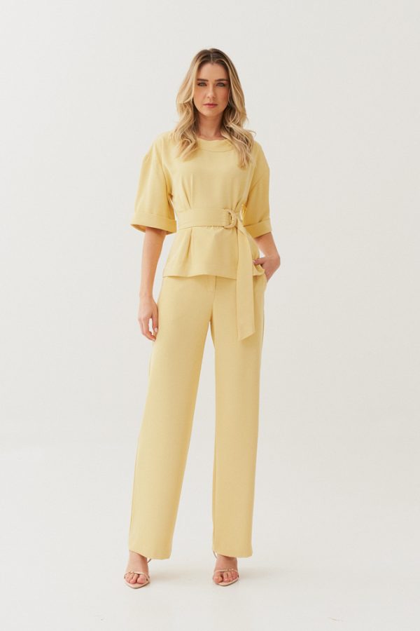 CONJ ALF CREPE CALCA PANT BLUSA MG DOBRADA-Imagem 6