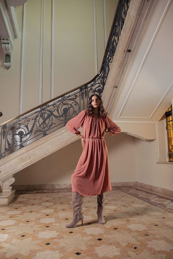 Vestido Crepe Franz Dec Cinto Cordao-Imagem 2