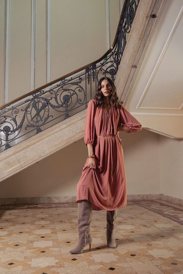 Vestido Crepe Franz Dec Cinto Cordao-Imagem 3