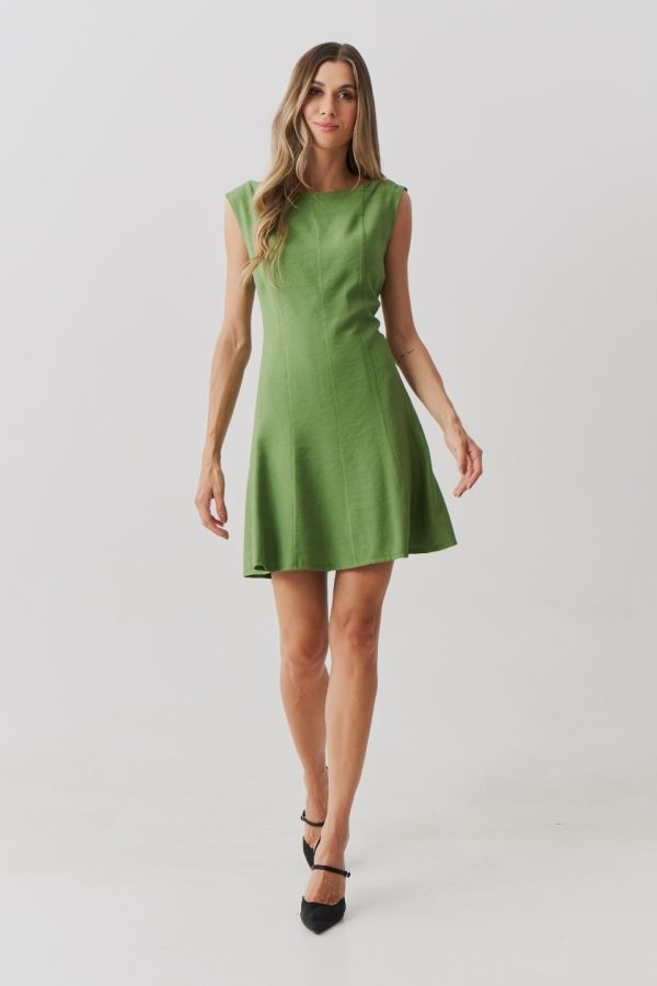 Vestido Alf Visc Recortes Cava Reta-Imagem 2