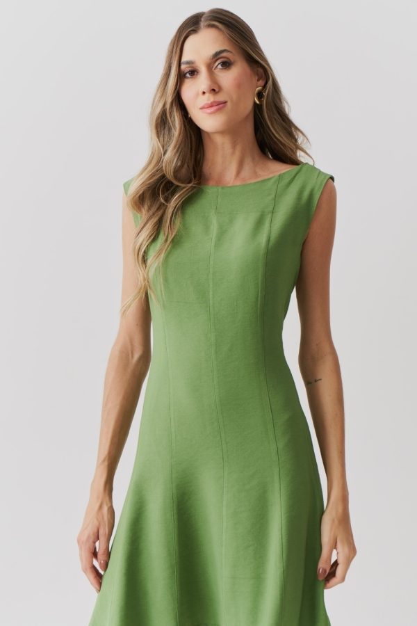 Vestido Alf Visc Recortes Cava Reta-Imagem 8