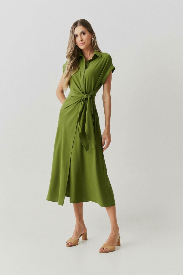 Vestido Crepe Amarracao Lateral-Imagem 3