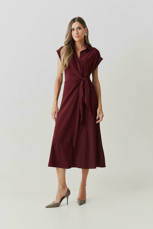 Vestido Crepe Amarracao Lateral-Imagem 5
