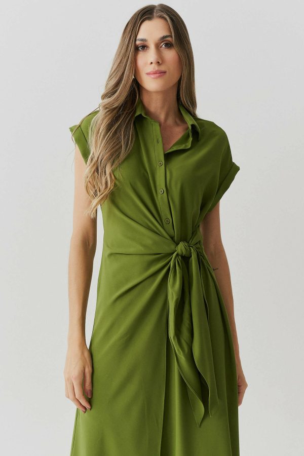 Vestido Crepe Amarracao Lateral-Imagem 9