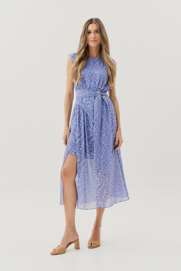 Vestido Crepe Jacq Floral Midi Faixa-Imagem 9