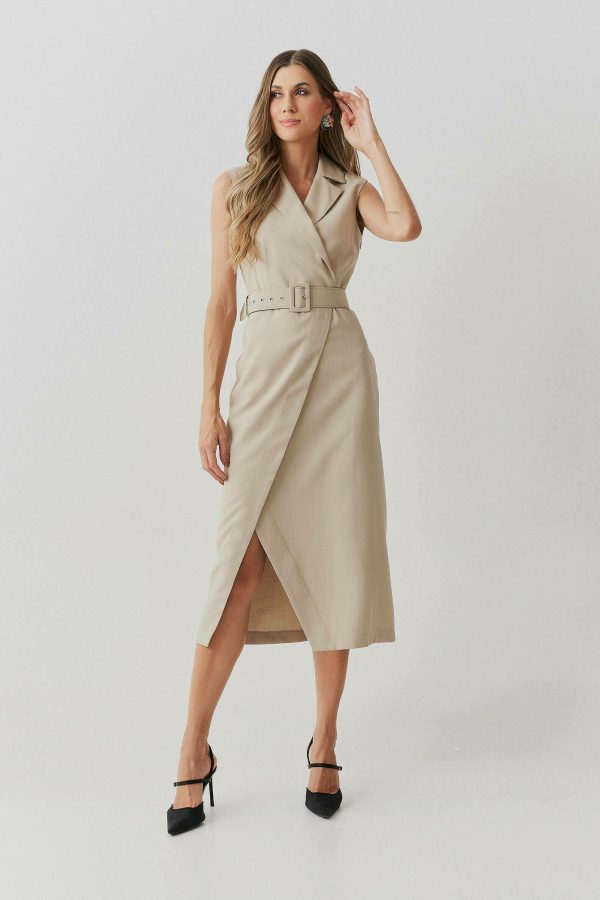 Vestido Alf Viscose Transp Gola Dupla Cinto-Imagem 9