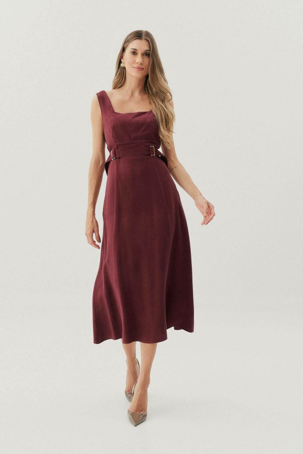 Vestido Alf Piquet Alca Fivela Cintura-Imagem 3