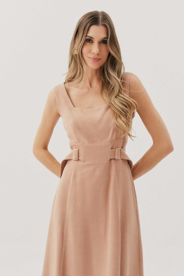 Vestido Alf Piquet Alca Fivela Cintura-Imagem 6