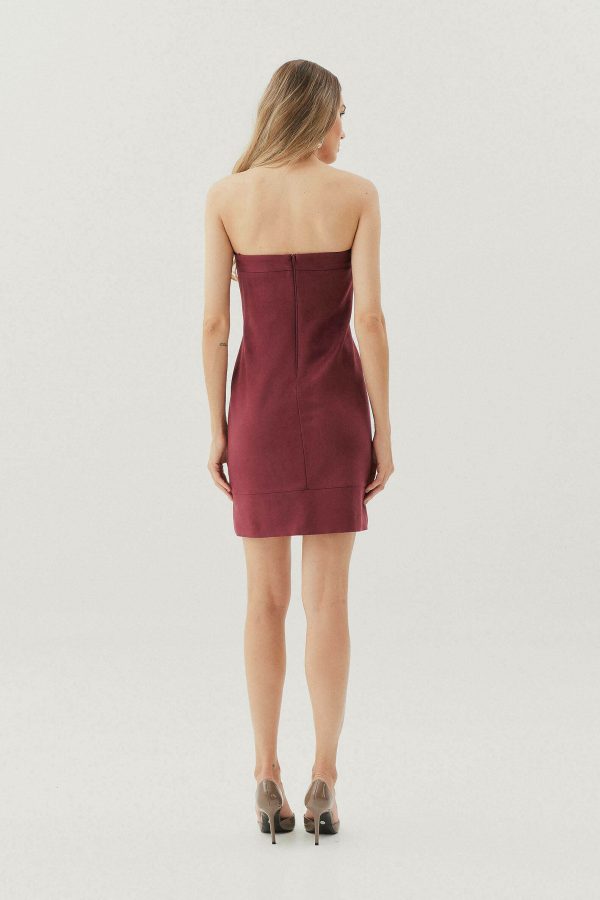 Vestido Tomara Q Caia Suede Curto-Imagem 6