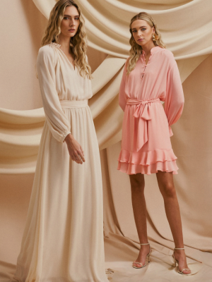 Vestido Crepe