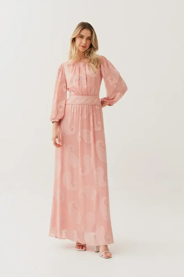 Vestido Chiffon Jacquard