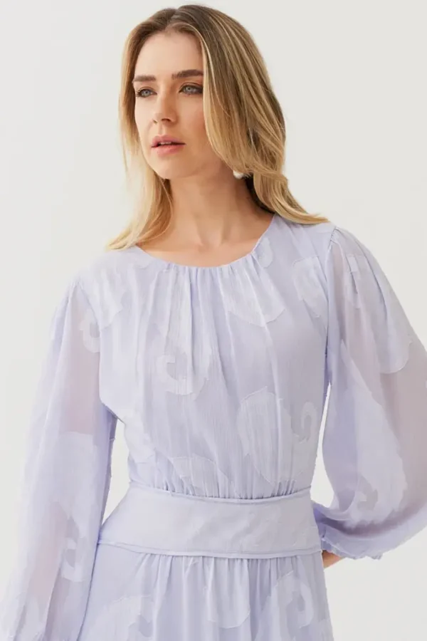 Vestido Chiffon Jacquard-Imagem 2