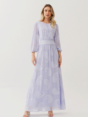 Vestido Chiffon Jacquard