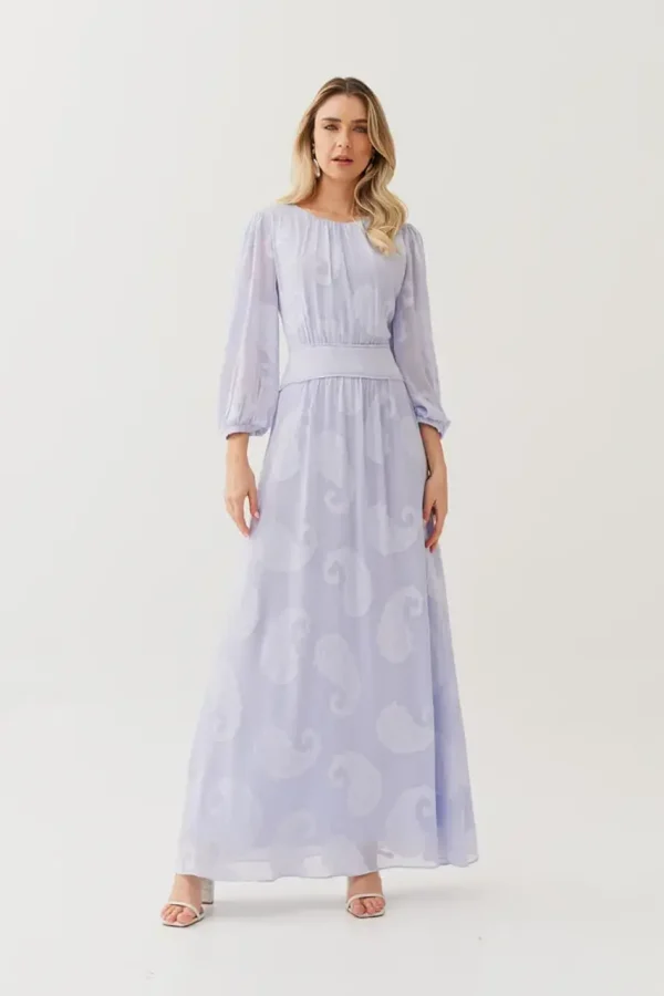 Vestido Chiffon Jacquard-Imagem 5