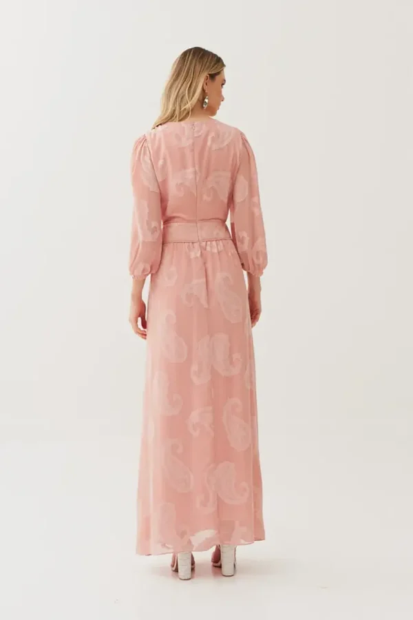 Vestido Chiffon Jacquard-Imagem 9