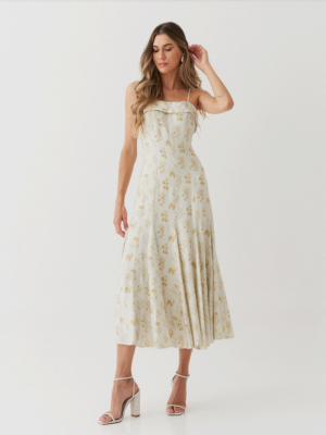 Vestido Crepe Nesgas