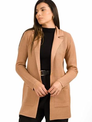 Casaco Tricot Com Detalhes