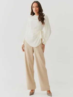 Blusa Silk Satin Det Passante Lateral