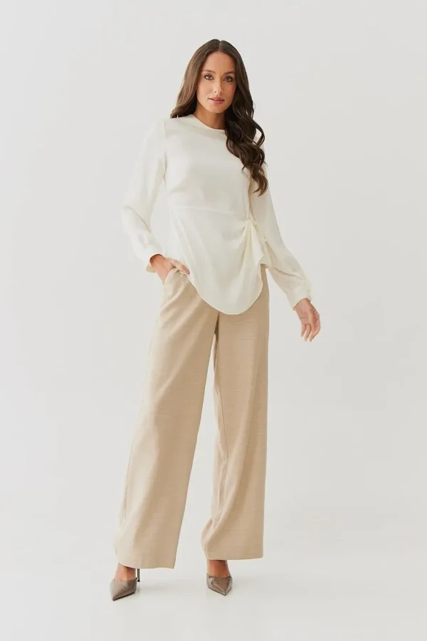 Blusa Silk Satin Det Passante Lateral-Imagem 2