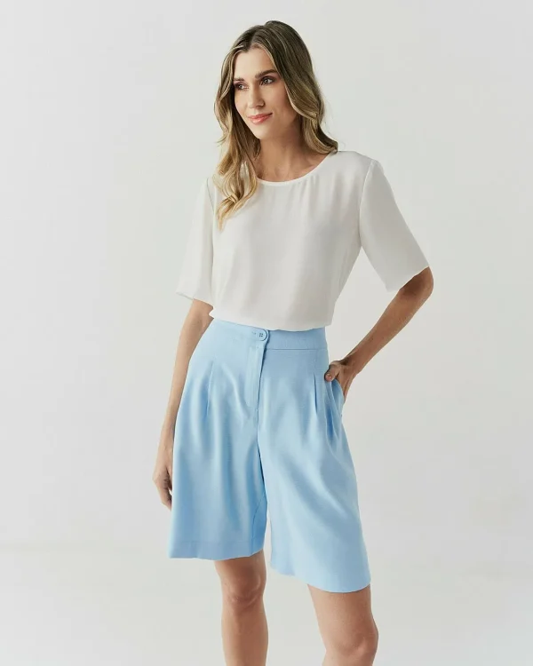 Blusa Crepe 1/2 Manga Basica