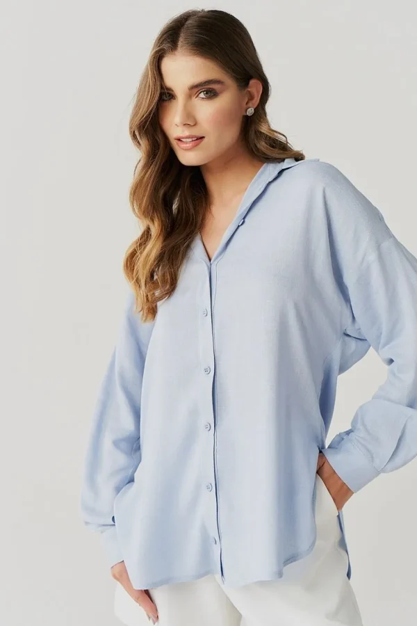 Camisa Over Linho Stripe Lurex Martingale-Imagem 5