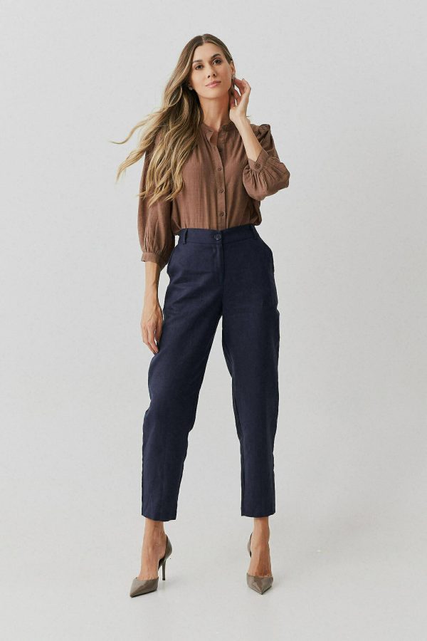 Camisa Visc Textura Gola Padre-Imagem 4