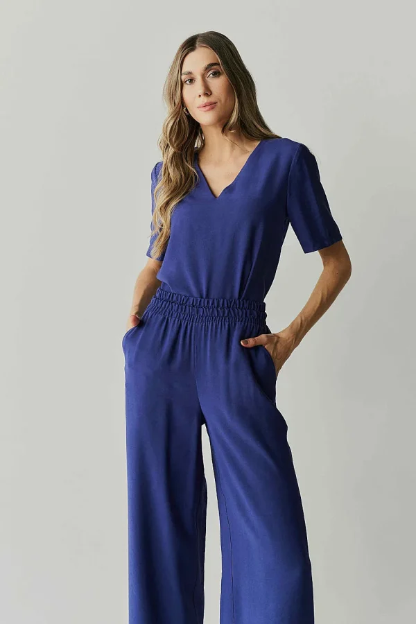 Blusa Alf Viscose Dec V Mg Curta-Imagem 4