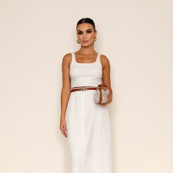 Cropped Malha Canelada