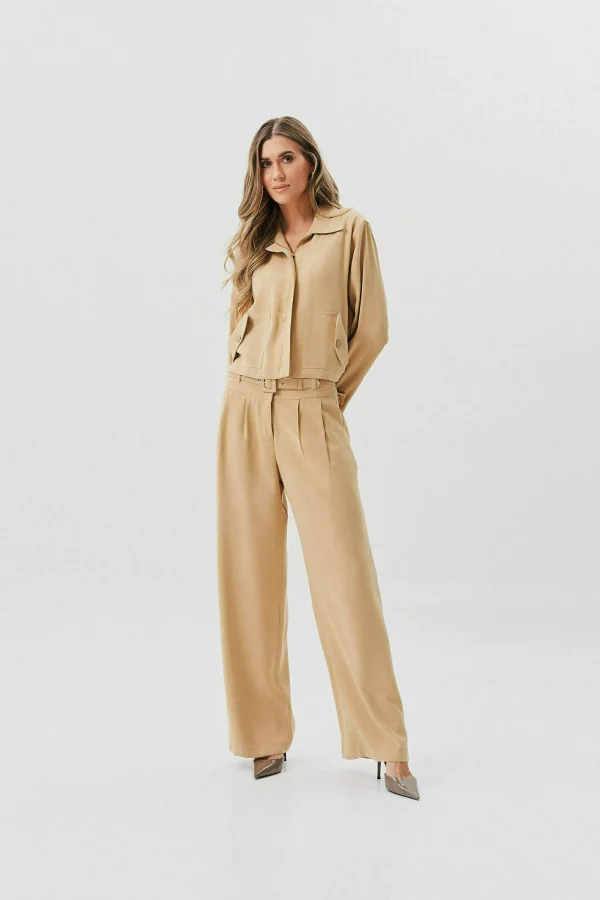 Jaqueta Over Alf Viscose Lapela Bolso