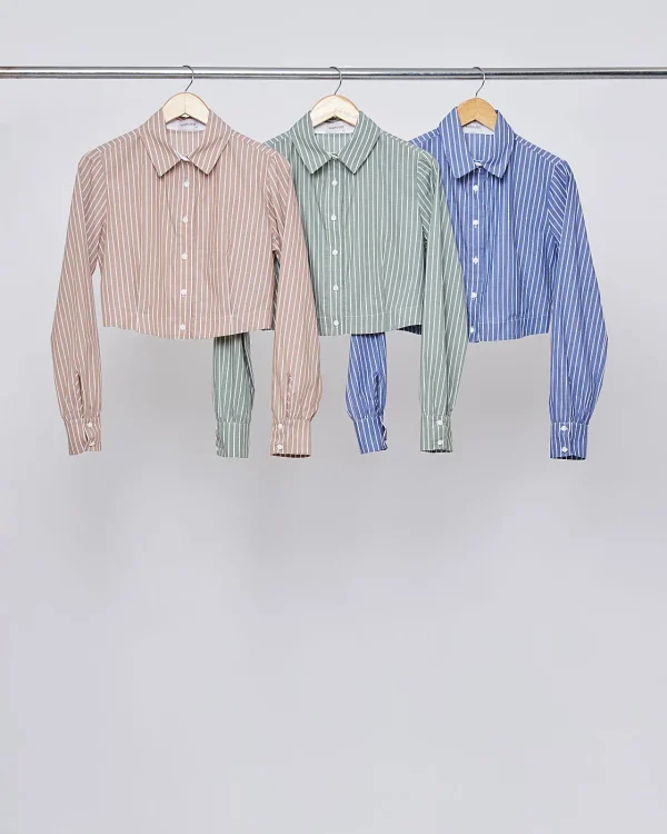Camisa Cropped Tricoline Listr C/Compose-Imagem 3