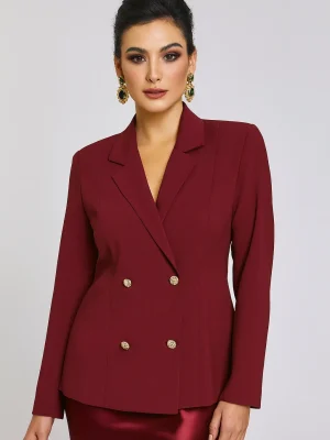 Blazer Reto Twill Transpasse Duplo