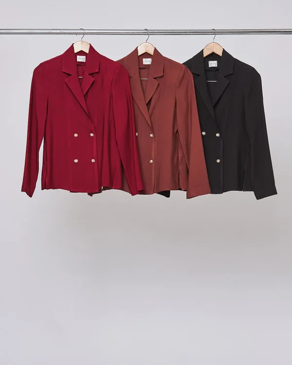 Blazer Reto Twill Transpasse Duplo-Imagem 2