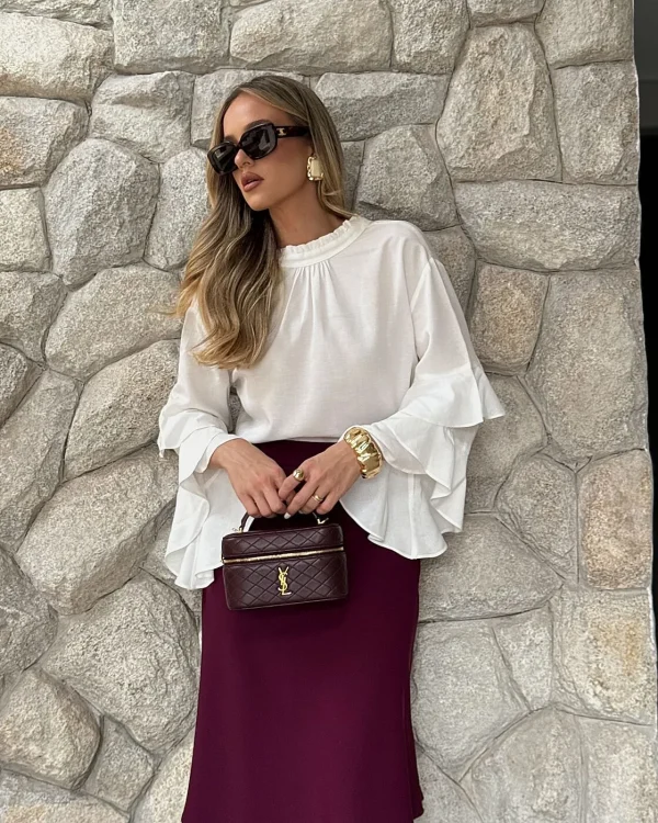 Bata Viscose C Babados