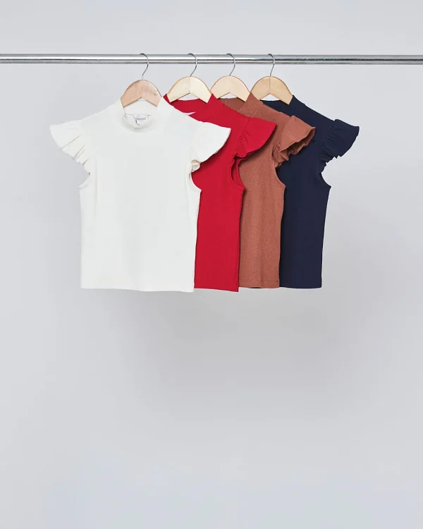 Blusa Malha C Gola E Manga Franzida-Imagem 2