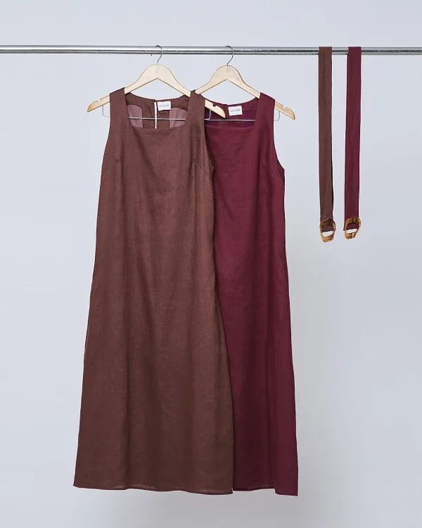 Vestido Linho C/Cinto Faixa-Imagem 3