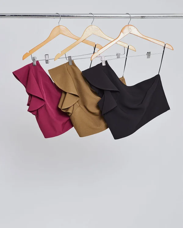 Cropped Alf Um Ombro C/ Babado-Imagem 6