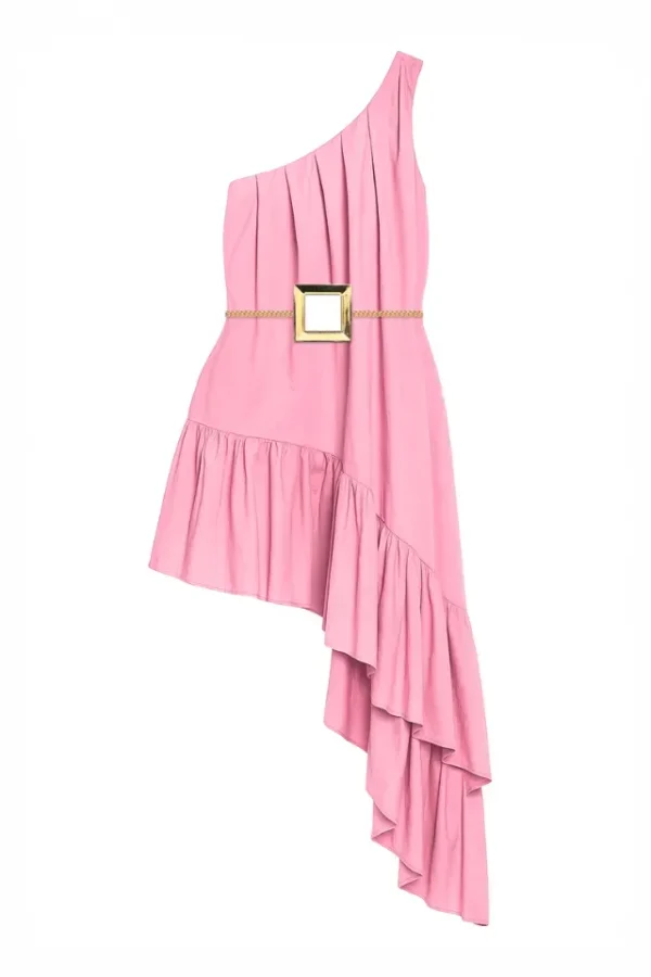 VESTIDO UM OMBRO-ACOMPANHA CINTO - Imagem 7