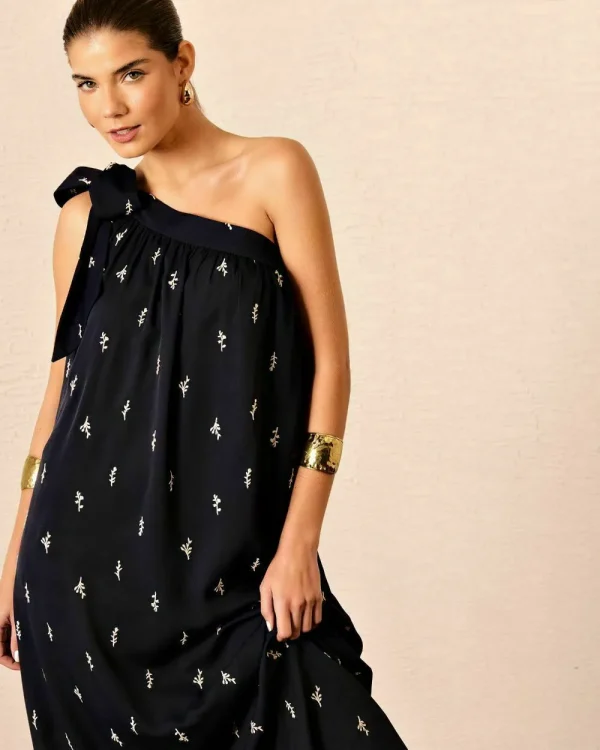 VESTIDO BORDADO OMBRO
UNICO LAÇO-Imagem 2
