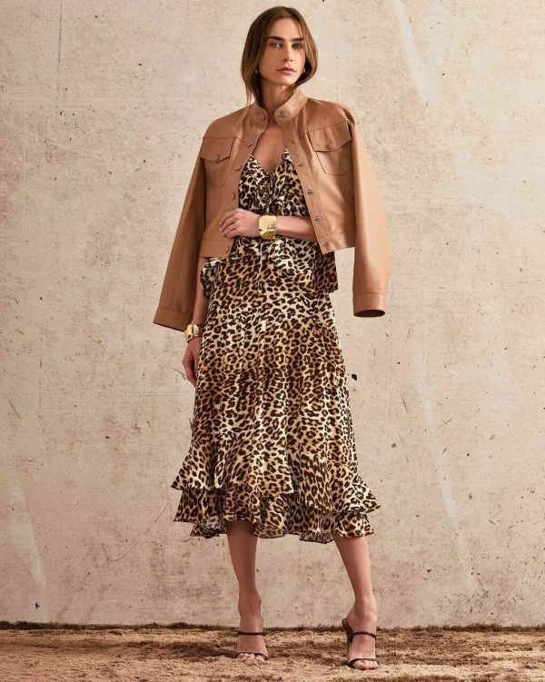 SAIA MIDI CREPE ANIMAL PRINT-Imagem 2