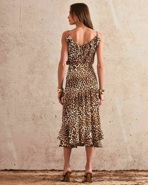 SAIA MIDI CREPE ANIMAL PRINT-Imagem 3