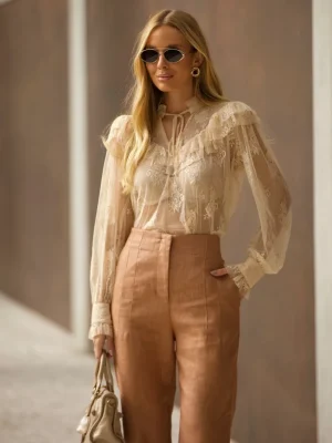 CAMISA RENDA BABADOS