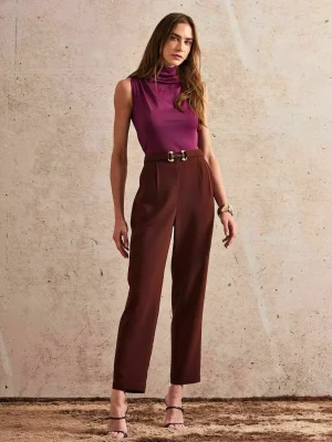 CALÇA ALFAIATARIA FIVELA RESINADA