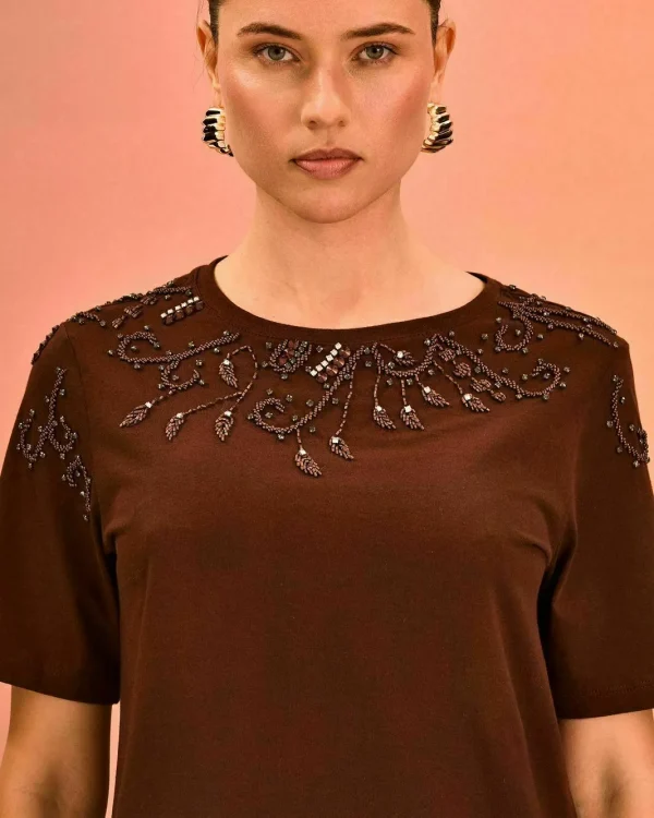 T SHIRT BORDADO FLORAL MIÇANGAS-Imagem 3