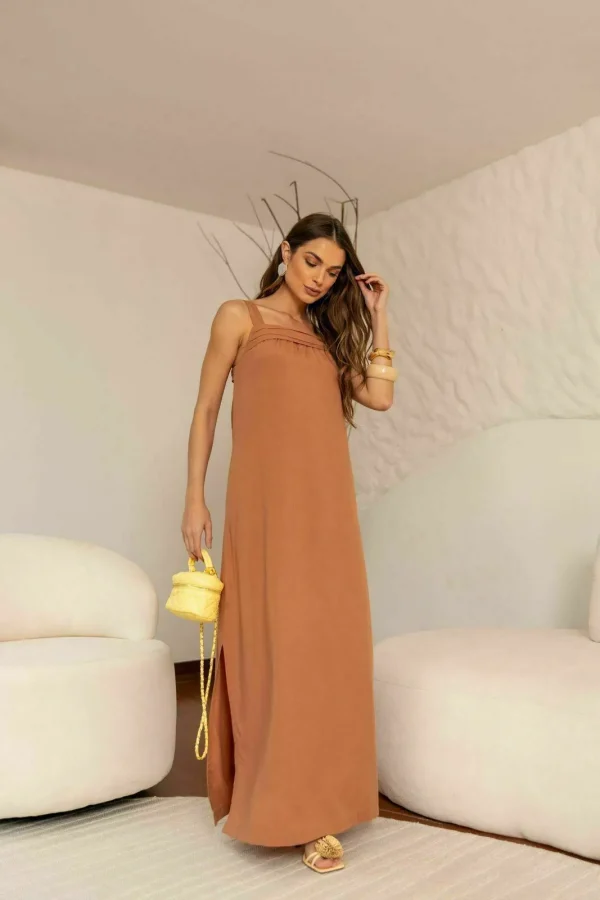 VESTIDO ALCA DECOTE PREGAS - Imagem 4