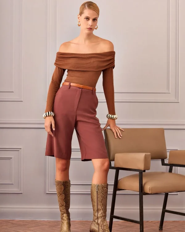 BLUSA OMBRO A OMBRO CANELADA-Imagem 2