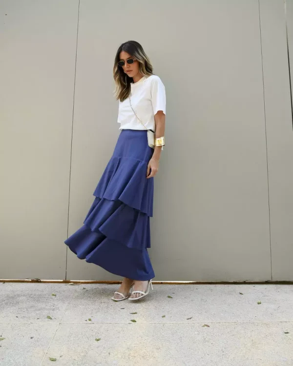 SAIA MIDI TRICOLINE TRES BABADOS-Imagem 2